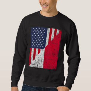 Country Flag  Half USA Half Poland Sweatshirt