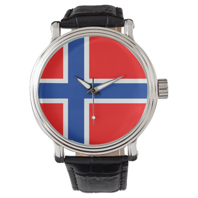 country flag norway norwegian watch (Front)