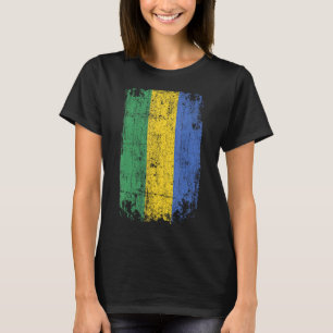 Country Flag Souvenir Grunge Flag Gabon T-Shirt
