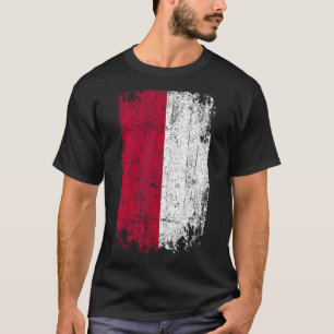 Country Flag Souvenir Grunge Flag Indonesia T-Shirt