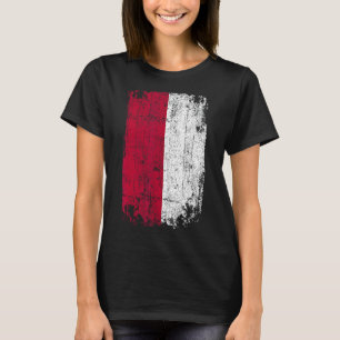 Country Flag Souvenir Grunge Flag Indonesia T-Shirt