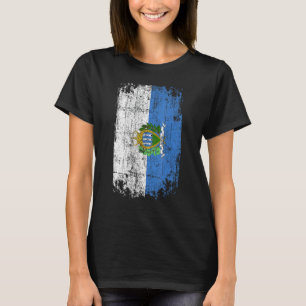 Country Flag Souvenir Grunge Flag San Marino T-Shirt