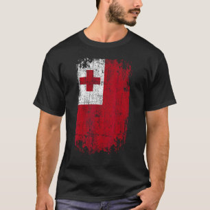 Country Flag Souvenir Grunge Flag Tonga T-Shirt