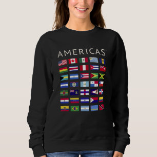 Country Flags Americas National Flags America Sweatshirt