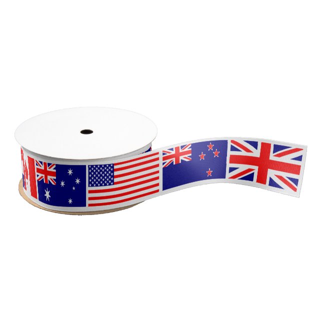 Country Flags Grosgrain Ribbon (Spool)