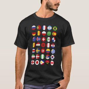 Country Flags International World Flags Travelers  T-Shirt