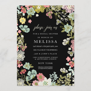 Country Floral Garden Bridal Shower Invite