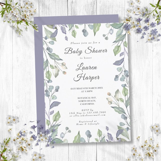 Country Floral Greenery Baby Shower Sprinkle Invitation (Country Floral Greenery Baby Shower Sprinkle Invitation)