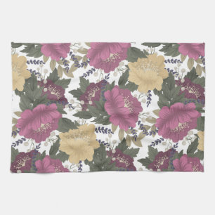 Country Floral Pretty Kitchen Towel