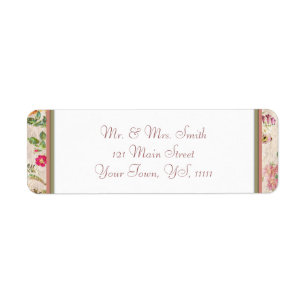 Country Floral Return Address Label