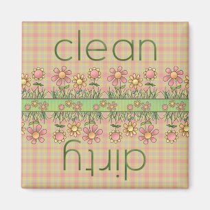 Country Flowers Dishwasher Magnet