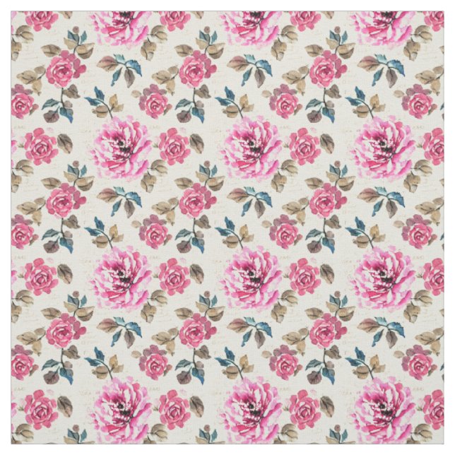 Country Flowers Fabric (Swatch)