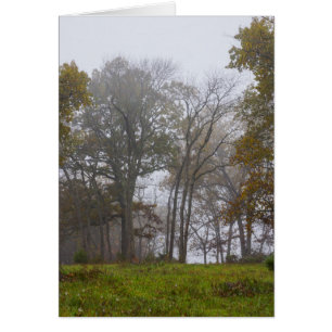 Country Foggy Fall Morning
