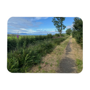 Country Footpath on the Isle of Bute Scotland on a Magnet