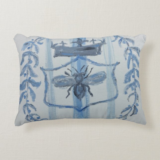Country French Queen Bee Decorative Cushion (Front)