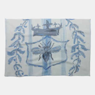 Country French Queen Bee Dish Towel