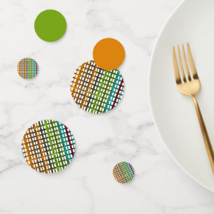Country Fresh Plaid Design Confetti