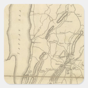 Country from Frog's Point to Croton River Square Sticker