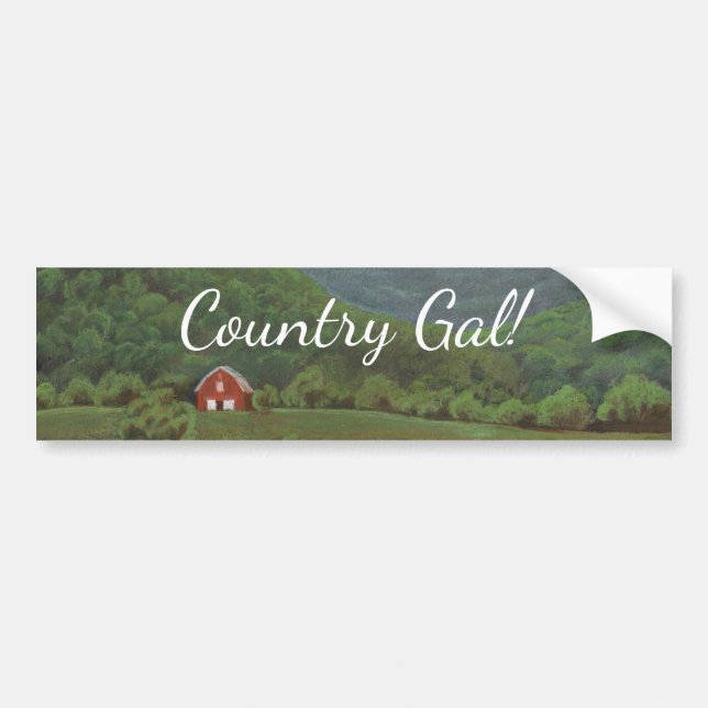 Country Gal Bumper Sticker (Front)