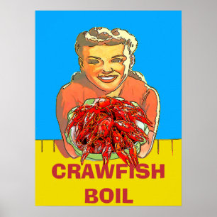 Country Gal Crawfish Boil,  Poster