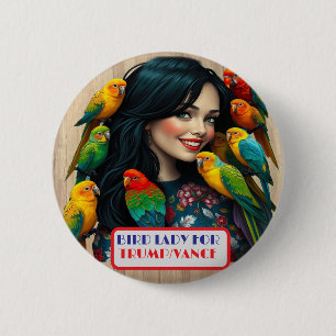 Country Gals Bird Lady for Trump/Vance Button