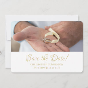 Country Garden Blue Yellow Wedding Save The Date