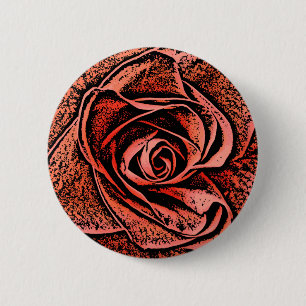 COUNTRY GARDEN FLOWERS 6 CM ROUND BADGE