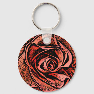 COUNTRY GARDEN FLOWERS KEY RING