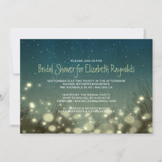 Country Garden Light Bridal Shower Invitations