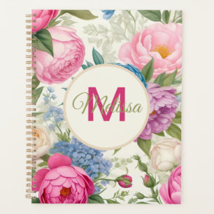 Country Garden Roses And Peonies Floral Planner