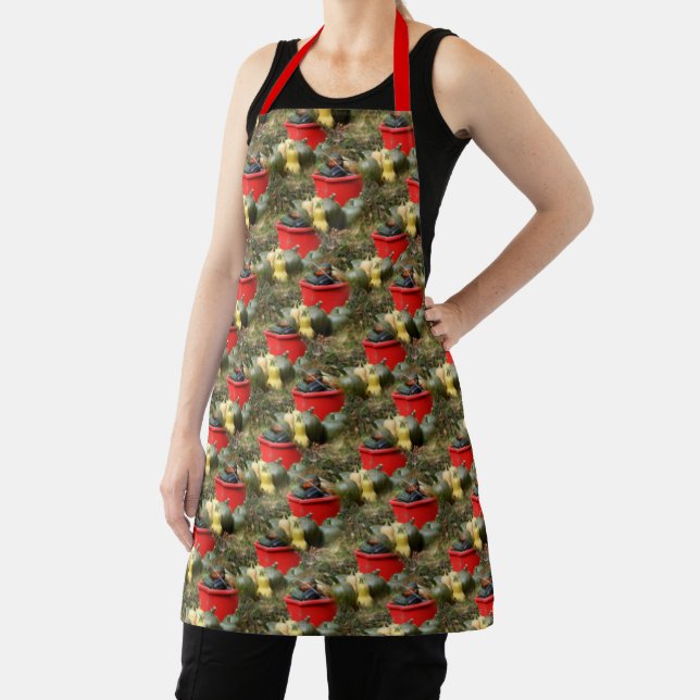 Country Garden Squash Nature Pattern    Apron (Insitu)
