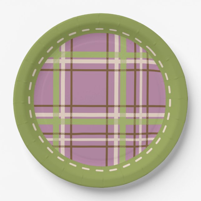 Country Garden Wedding Paper Plate (Front)