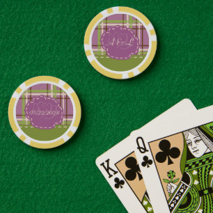 Country Garden Wedding Poker Chips