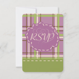 Country Garden Wedding RSVP Card