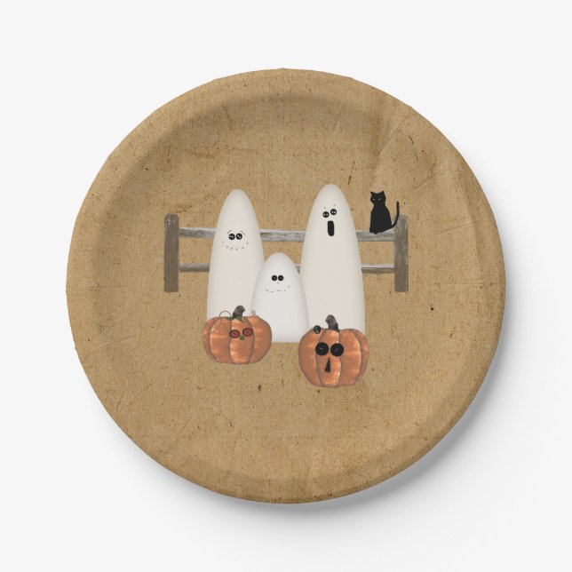 Country Ghosts Paper Plates (Front)