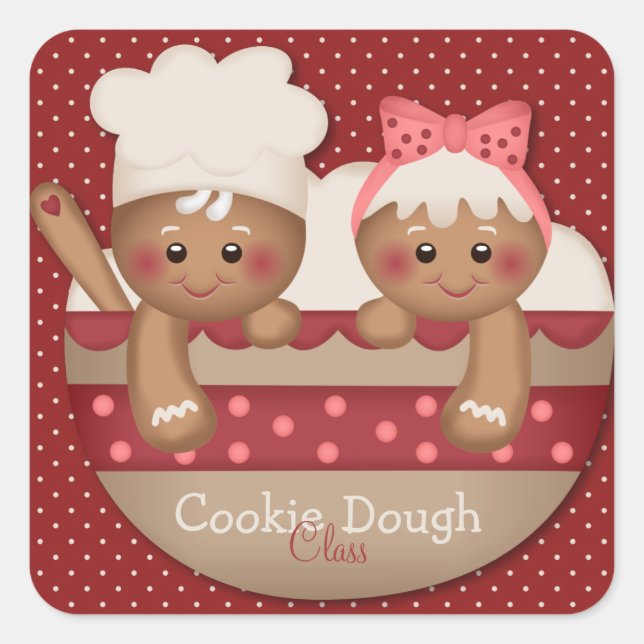 Country Gingerbread Chefs Stickers (Front)