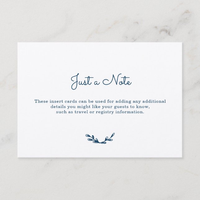 Country Gingham Insert Cards (Front)