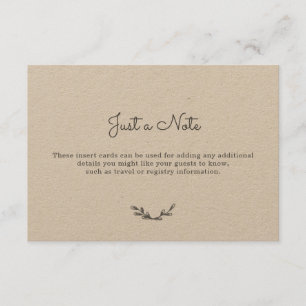 Country Gingham Insert Cards