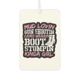 Country girl car air freshener