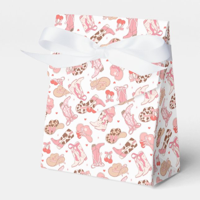 Country Girl Cowboy Boots n’ Hats Favour Box (Front Side)