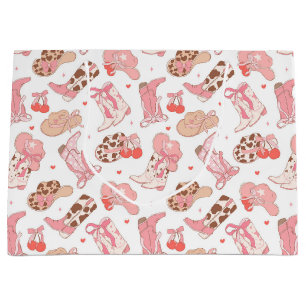 Country Girl Cowboy Boots n’ Hats Large Gift Bag
