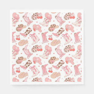 Country Girl Cowboy Boots n’ Hats Napkin