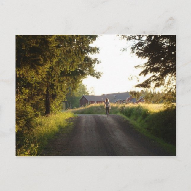 Country Girl Postcard (Front)