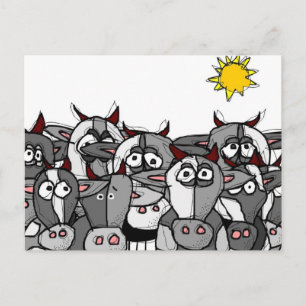 'country girls' postcard