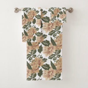 Country Gold Rose Towel Set
