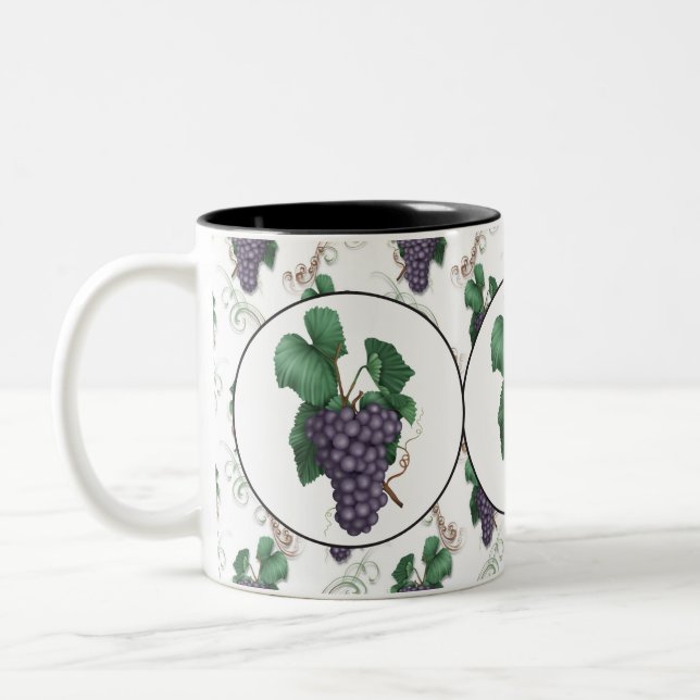 Country grape fruit coffee mug (Left)