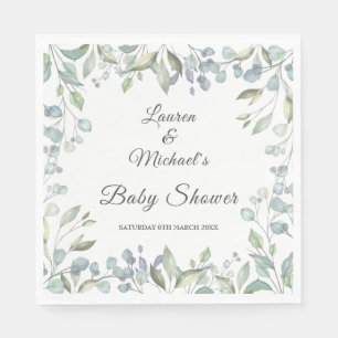 Country Greenery Baby Couples Shower/Sprinkle Napkin