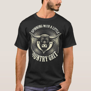 Country Grit Longhorn - Country Music Gifts T-Shirt