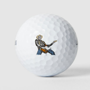 Country Guitar Golf Balls
