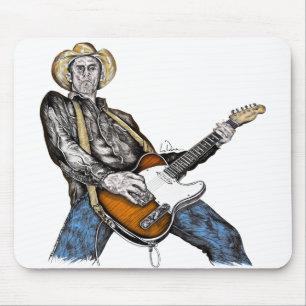 Country Guitar Mouse Pad